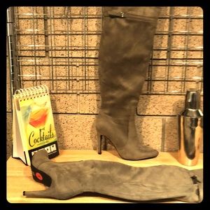 Brand new thigh high suede boots